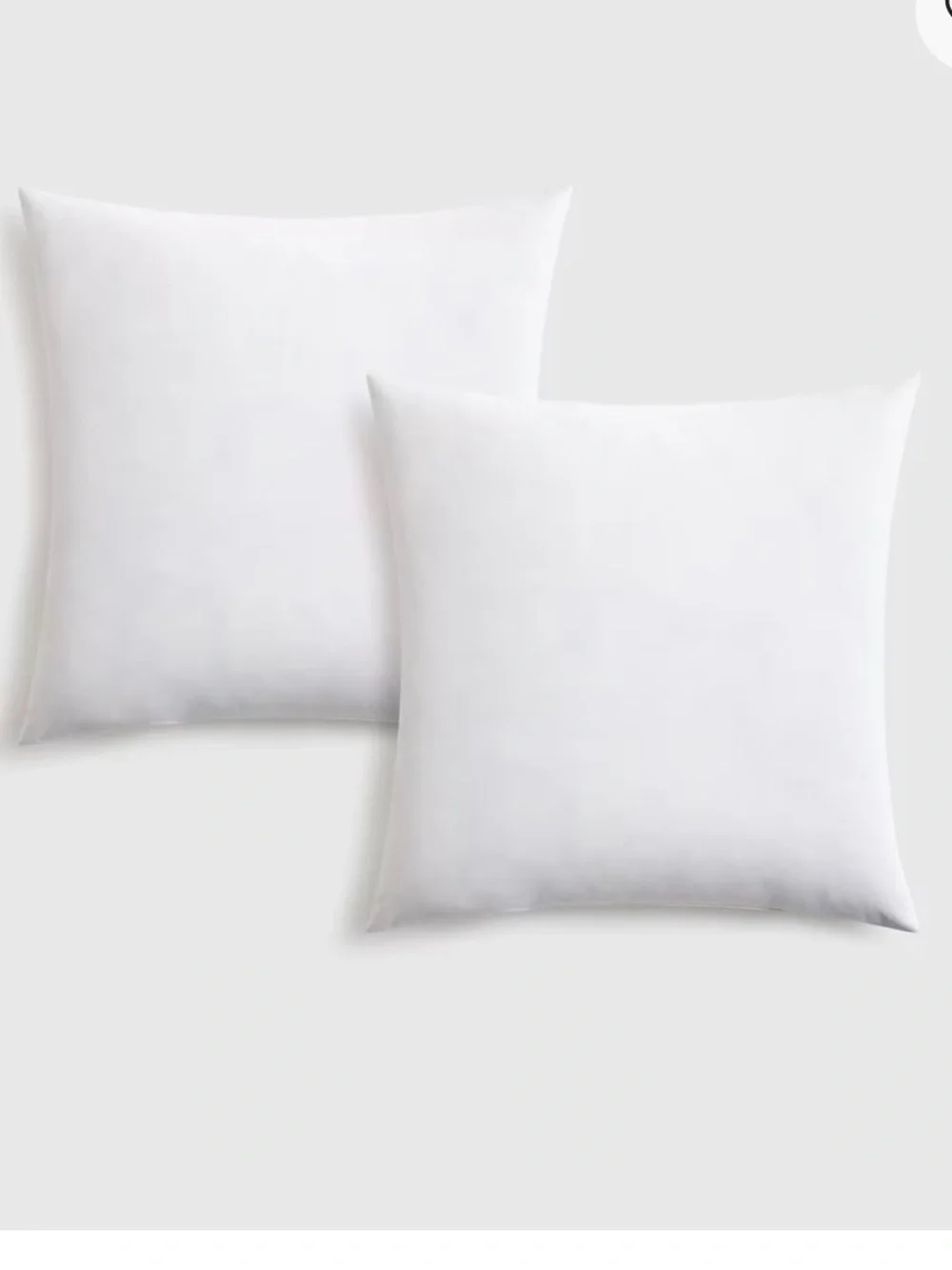 Quince Premium Feather Pillow Insert (Set of 2) EUC